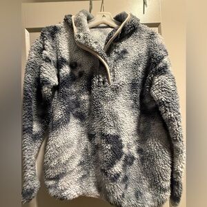 Cuddl Duds Textured Fleece in Gray and Black